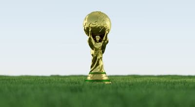 World Cup Gold Trophy Background - Football Mobile Wallpaper