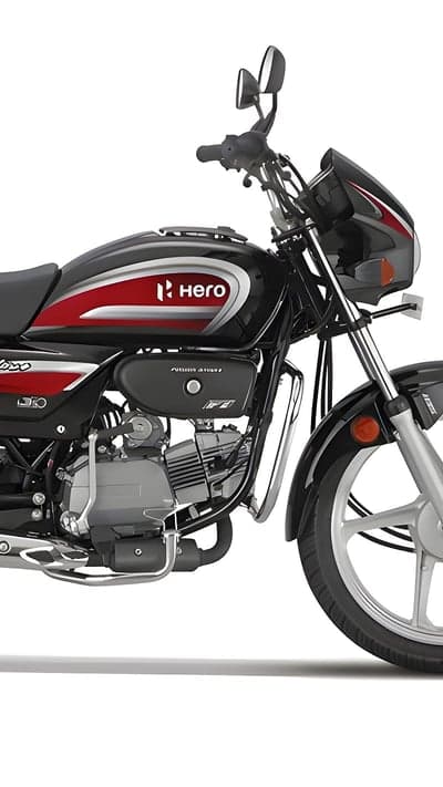 Sleek Hero Splendor Motorcycle Profile Phone Wallpaper