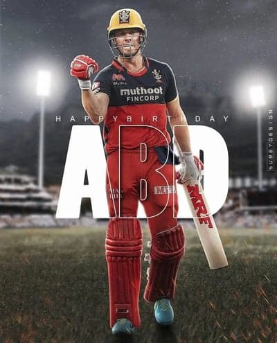 A graphic design tribute to a cricket player