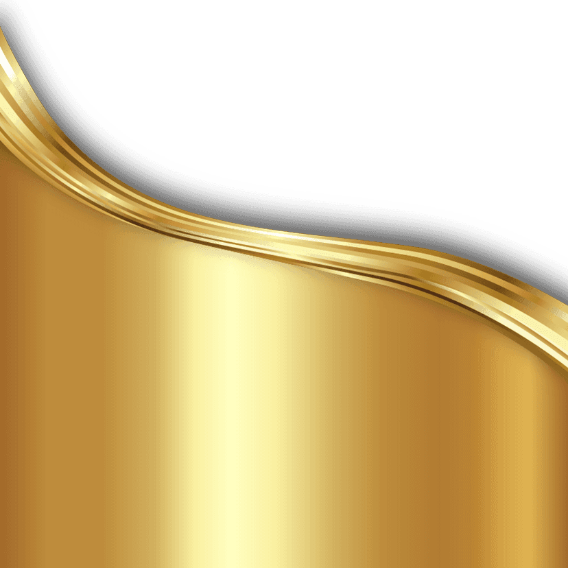 Gold background texture featuring undulating wavy lines and brown accents within a decorative metallic frame.