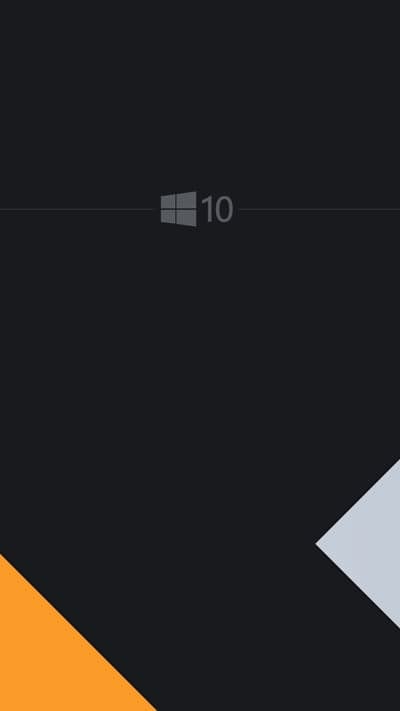 Minimalist Windows 10 Logo with Abstract Geometric Design