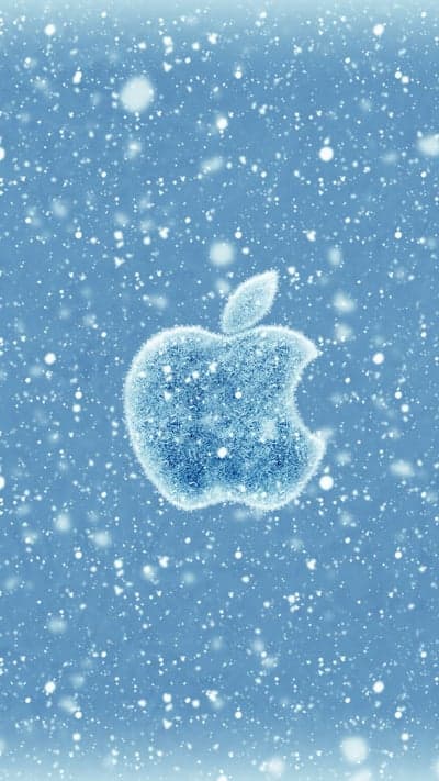 Frostbite Elegance - An Icy Apple Icon