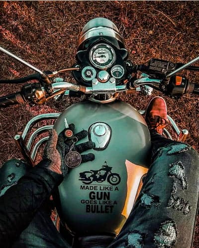 Rugged Vintage Motorcycle Adventure Tablet Background