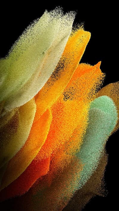 Vibrant Multi-Colored Powder Burst Phone Wallpaper