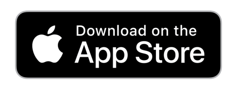 App Store Google Play logos displayed as flat vector badges with a multicolored triangle and black apple icon.