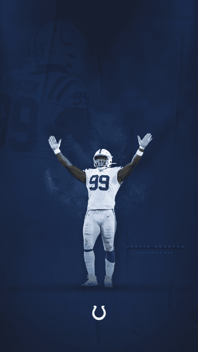 Justin Houston - Indianapolis Colts Victory Pose