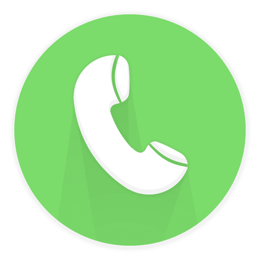 Minimalist phone icon handset with rounded edges and a solid fill silhouette on a transparent background.