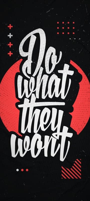 Motivational Typography: Do What They Won't