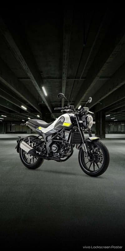 Modern Motorcycle in Industrial Setting