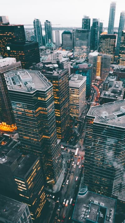 Urban Twilight - City's Illuminated Pulse