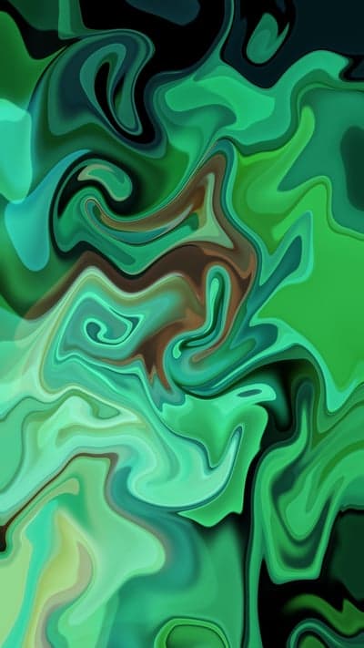 Abstract Swirls of Green and Brown Art