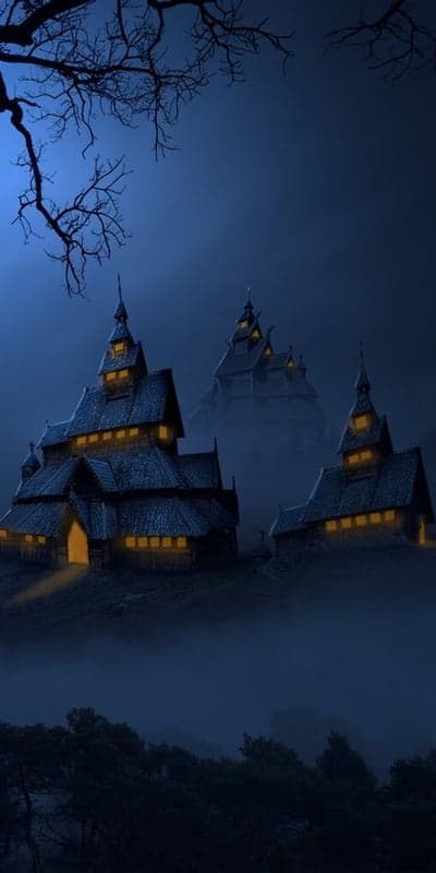 Twilight Temples - Ethereal Village in Mist