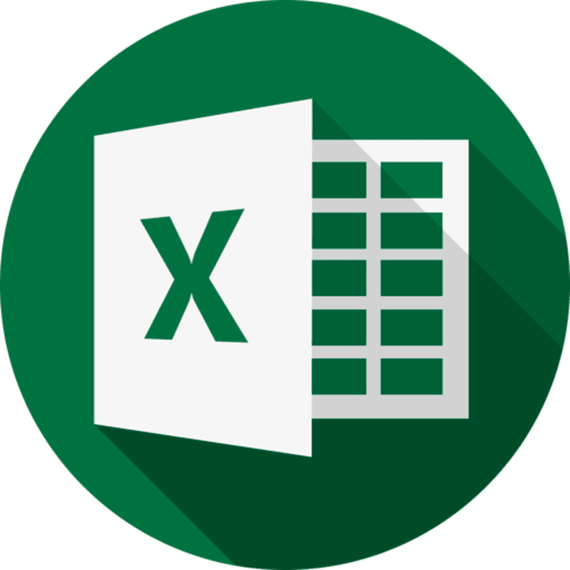 Microsoft Excel logo icon featuring a white letter X on a dark green square background with sharp edges.