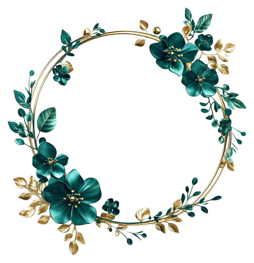 Watercolor floral wreath featuring pink roses and green leaves arranged in a circular frame on a clear background.