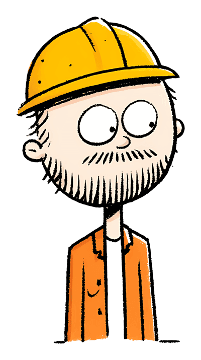 Cartoon Engineer,Cartoon Construction Worker,Builder,Hard Hat,Construction,Safety,Work,Labor