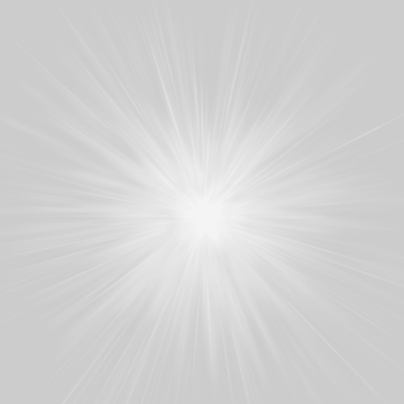 Monochrome symmetry pattern featuring sharp angular light beams and glowing white shards on a dark background.