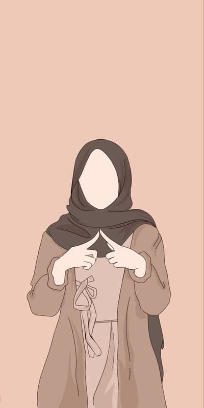 Muslim Woman in Hijab and Coat