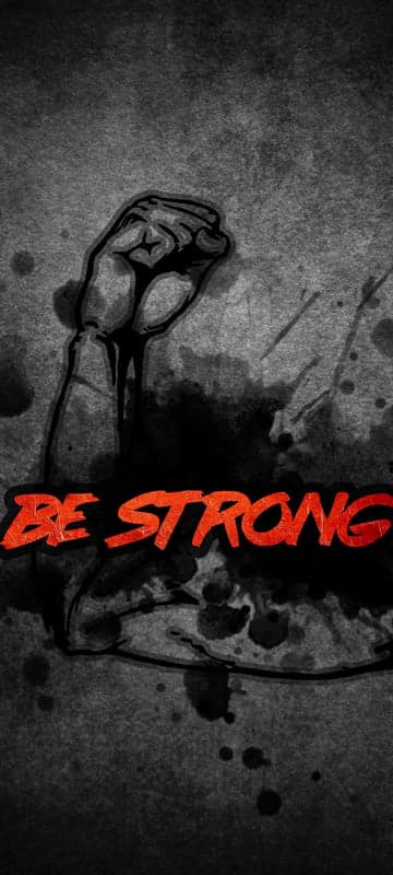 Motivational Fist Image: Be Strong with Grunge Texture