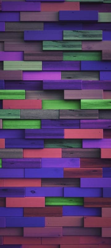 Colorful Wood Plank Wall Texture with Modern Design