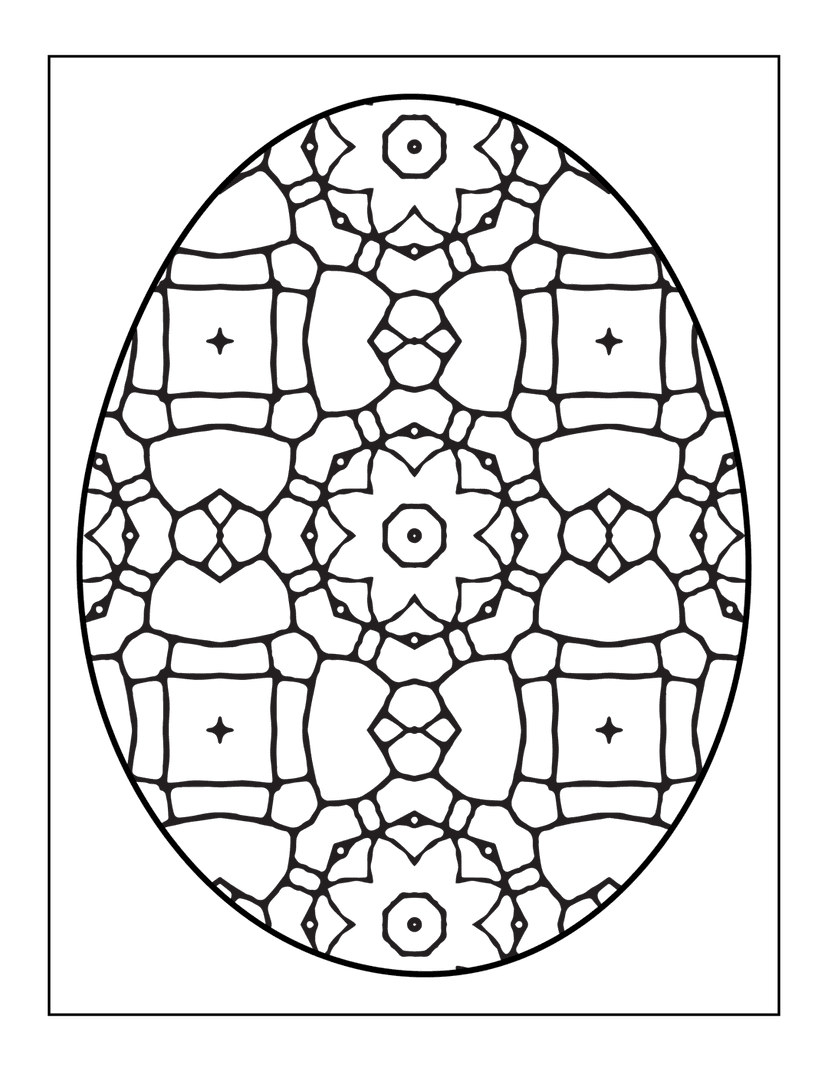 Symmetrical ornamental pattern featuring dark grey geometric linework and floral motifs on a black background.