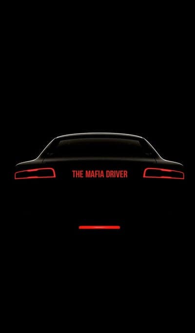 Cinematic Red Mafia Driver Car Tail Light Phone Screen