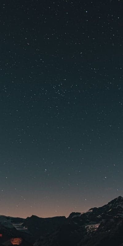 Infinite Twinkle - Mountain Vistas Under a Star-Filled Night