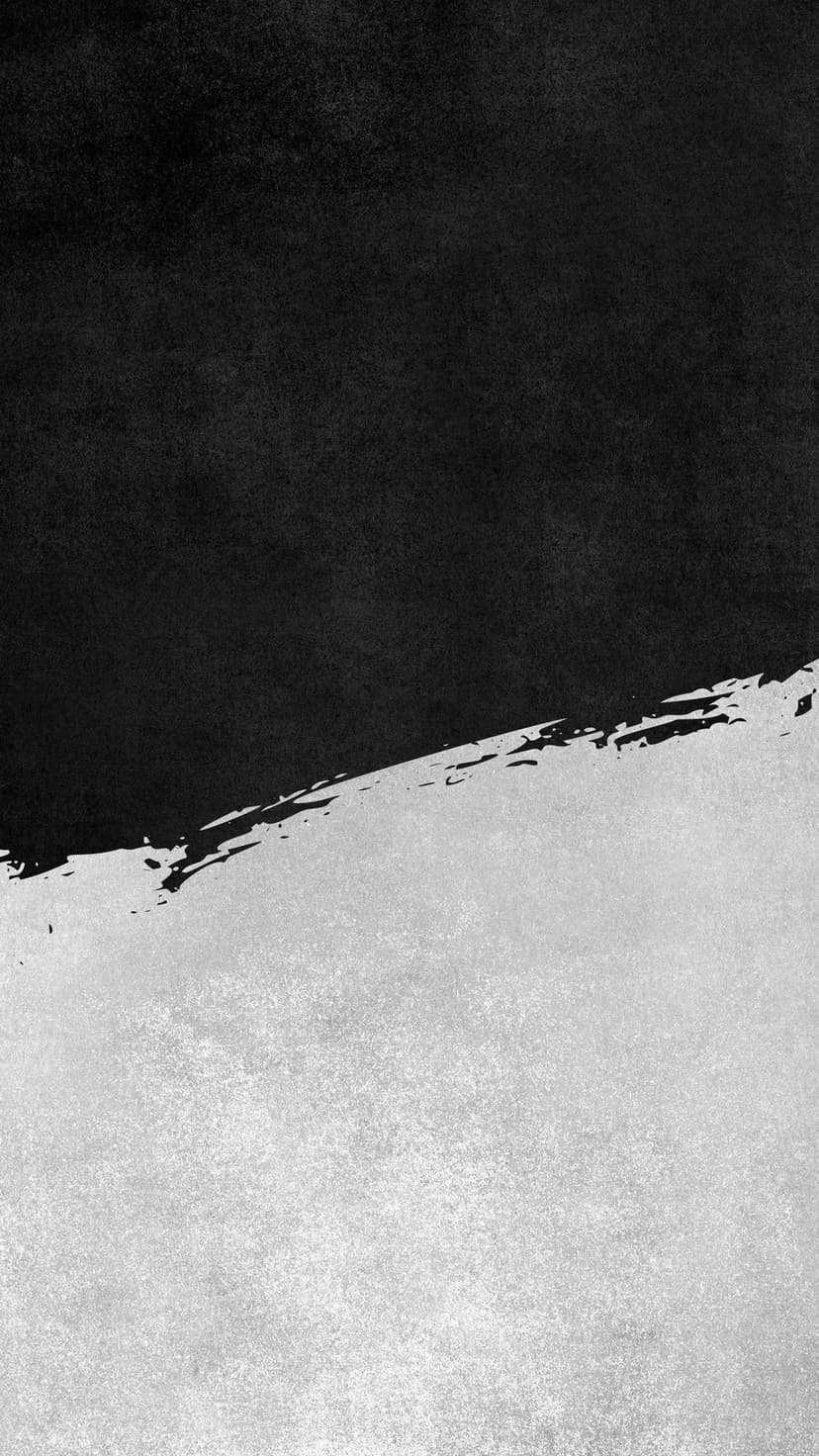 Diagonal split between solid black and weathered light gray distressed texture with a high-contrast industrial feel.