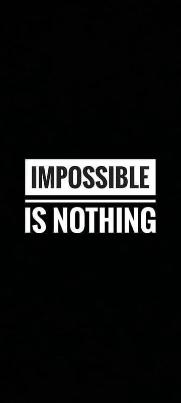 Impossible Is Nothing motivational quote wallpaper