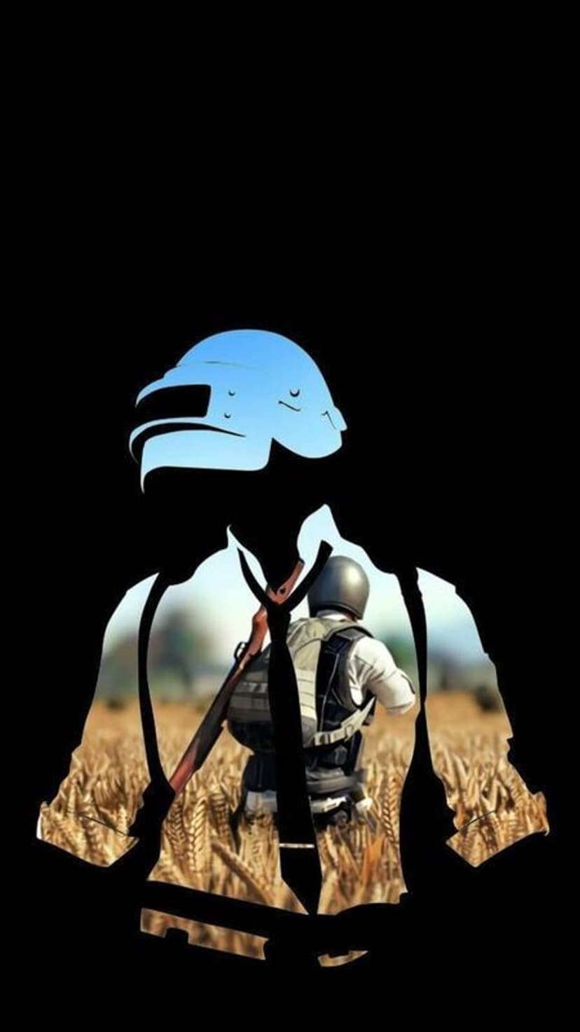Soldier silhouette wearing a blue helmet stands in a golden wheat field under a bright, warm horizon.