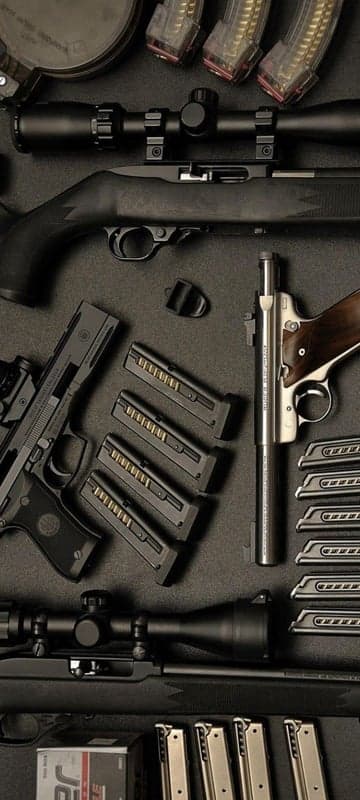 Firearms and Ammunition Collection Display