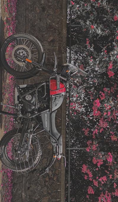 Black Royal Enfield Himalayan Moto Mobile Wallpaper