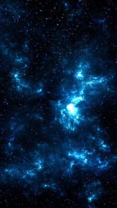 Deep Space Nebula with Stars and Galaxies