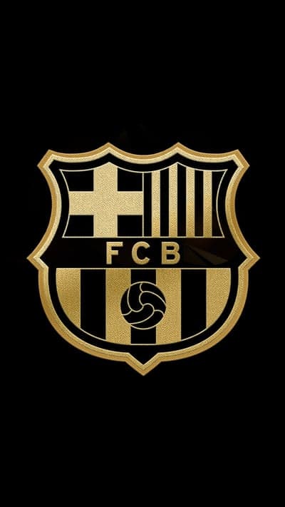 FC Barcelona Logo Black and Gold Emblem