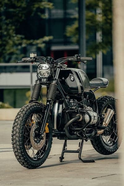 Black BMW R nineT Scrambler Motorcycle