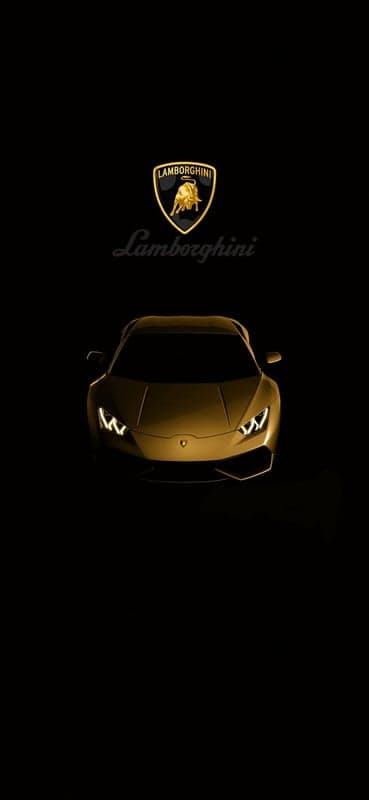 Lamborghini Aventador Golden Edition Phone Backdrop