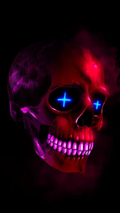 Red Lord Skull,Red,Skull,amoled,dark,dead,oled,pink,scary, skulls 