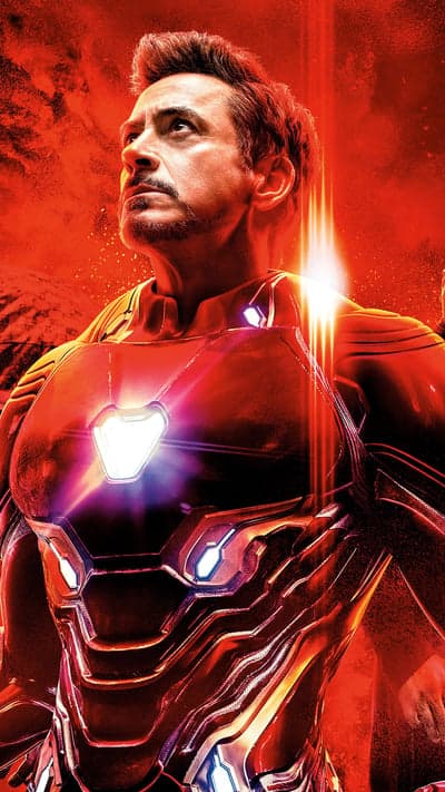 Tony Stark Iron Man Nanotech Armor Portrait Wallpaper