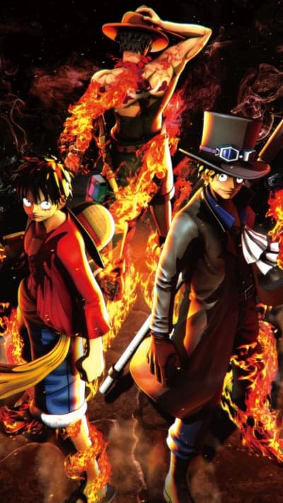 One Piece's Ace, Luffy, and Sabo in Fiery Battle