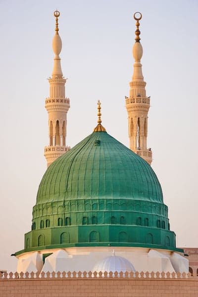 Green Dome of the Prophet's Mosque in Medina