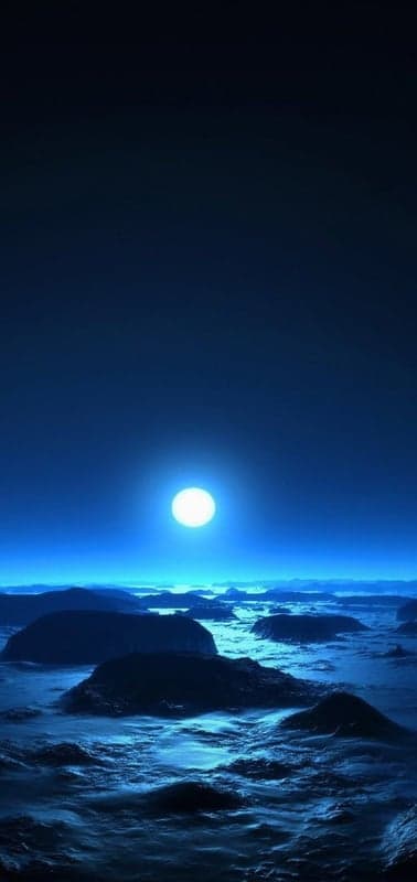 Lunar Gloom- An Alien Landscape Under a Solitary Moon