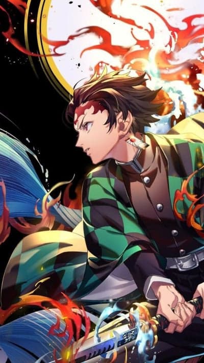 Demon Slayer Tanjiro Kamado Anime Art Wallpaper