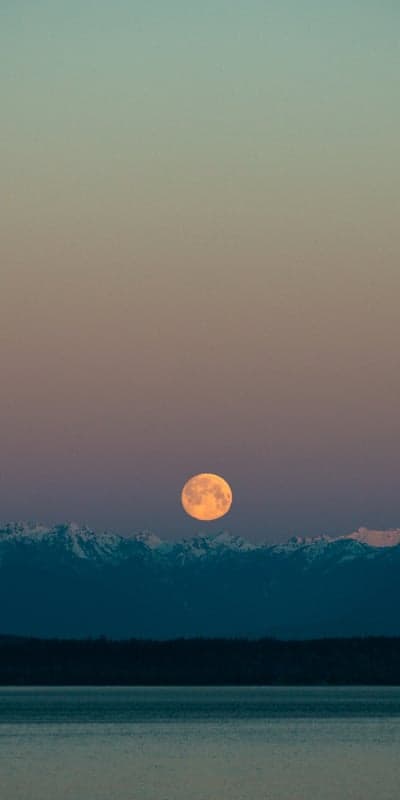 Luna's Embrace- Mountainous Moonrise