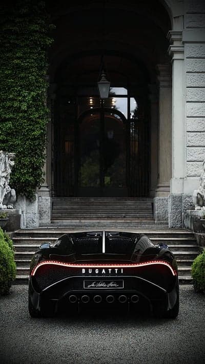 Bugatti Chiron Super Sport 300 Plus Black Mobile Wallpaper