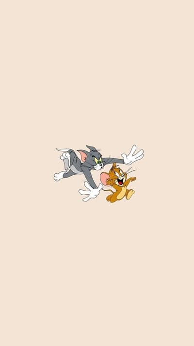 Tom and Jerry chase scene cartoon illustration