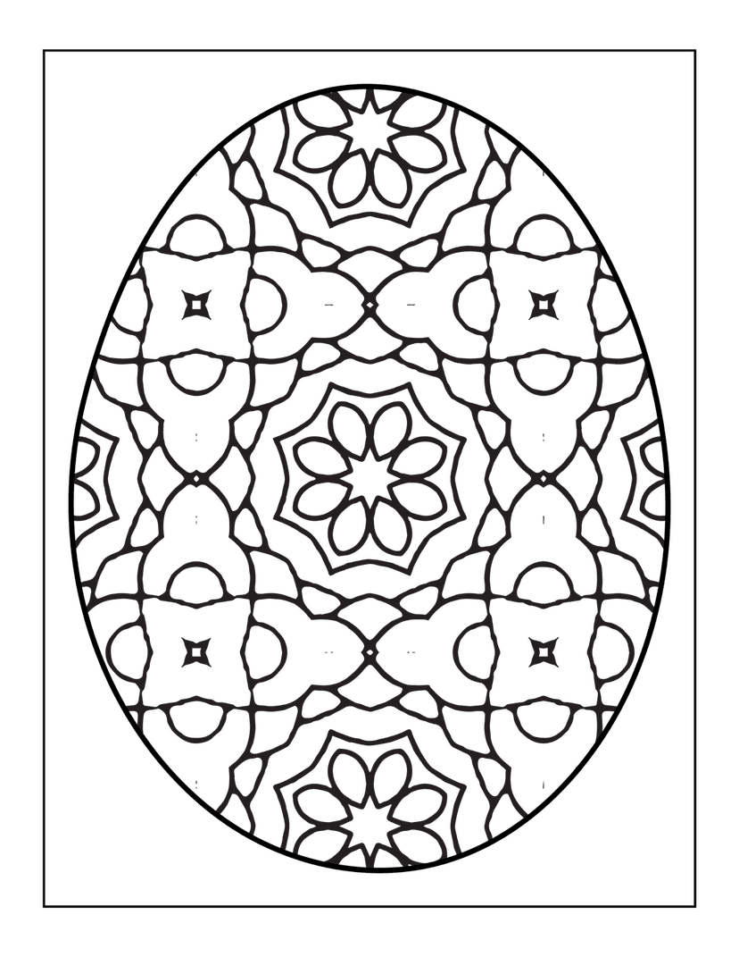 Mandala circular geometric pattern features dark grey line art floral motifs on a solid black background.