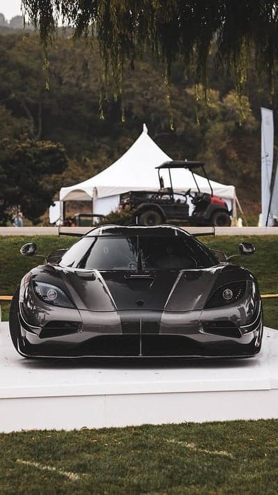 Dark Grey Koenigsegg Jesko Mobile Wallpaper for Phone Screens