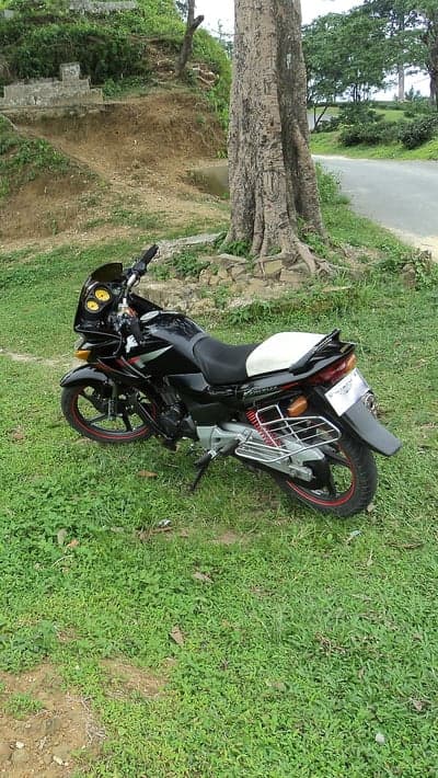 Stealthy Black Custom Cafe Racer Mobile Background