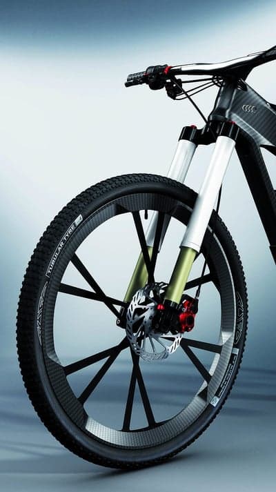 Audi Carbon Fiber Mountain Bike with Disc Brakes