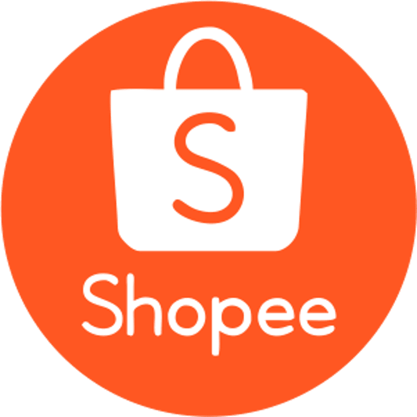 Shopee logo PNG displays a vibrant orange shopping bag with a white lettermark on a transparent background.