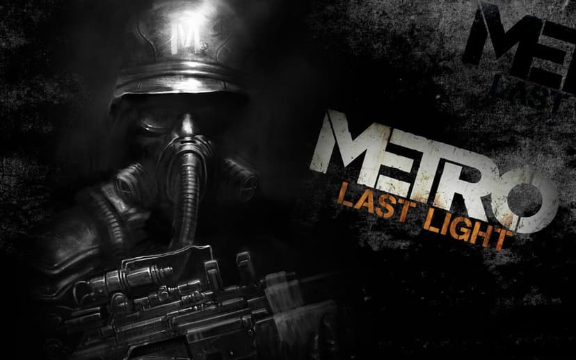 Soldier wearing a gas mask and helmet holding a rifle in a dark post-apocalyptic scene with game logo text.